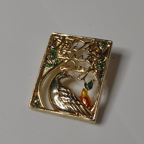On The First Day Rectangular Brooch - Picture 1 of 10